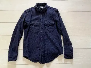 프리휠러스 울 혼방 셔츠 다크 네이비