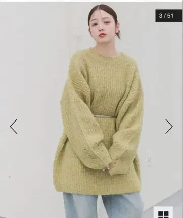 새상품! KBF 볼륨 니트 미니 원피스