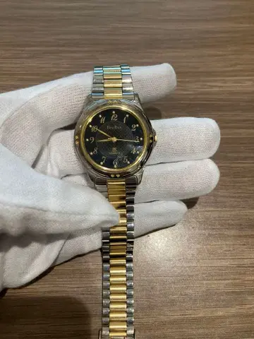 벤러스 쿼츠 손목시계 블랙/골드