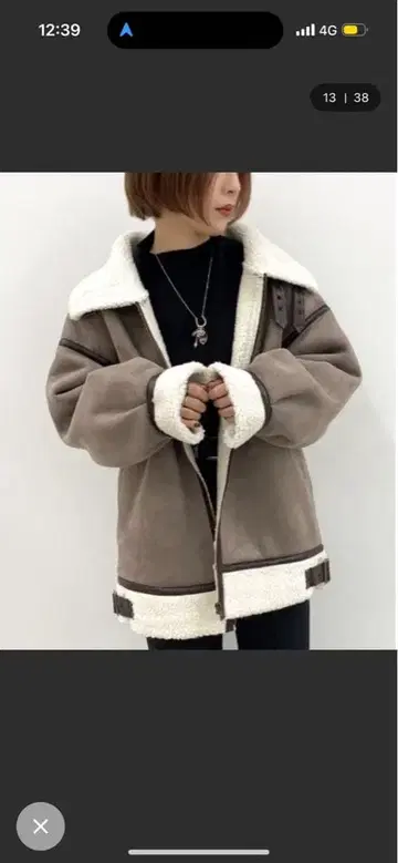 페이크 무스탕 플라이트 자켓 [ ZOZOTOWN 한정판 아이템 ]