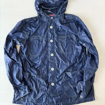 NATIC MARINE 나일론 자켓 네이비 후드 부착 L