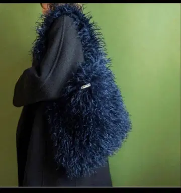 [가방만] Shiro 애드벤트 캘린더 네이비 퍼 스타일 토트백