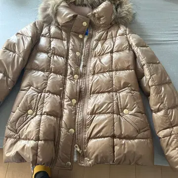 BLUE LABEL CRESTBRIDGE 후드 부착 다운 M 베이지