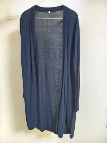 네이비 롱 가디건 L 사이즈