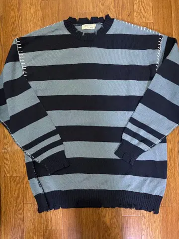 데미지 보더 니트 niko and -