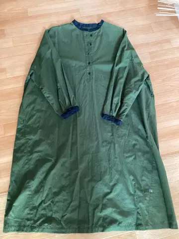 huis 엔슈 직물 오가닉 코튼 와이드 원피스