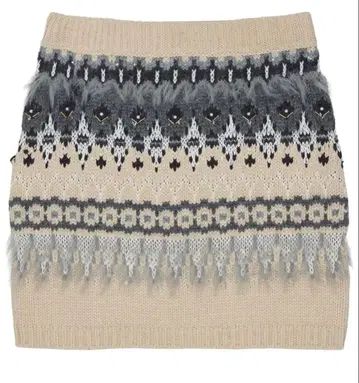 [ 새상품 ] UND LADY NORDIC KNIT SKIRT