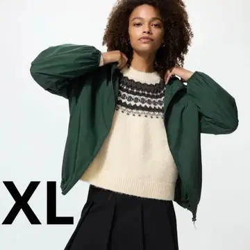 미사용 새상품 유니클로 포켓터블 UV컷 후드티 XL