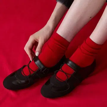 [ BONLECILL Marche ] 경량 이지 벨크로 발레 스니커즈