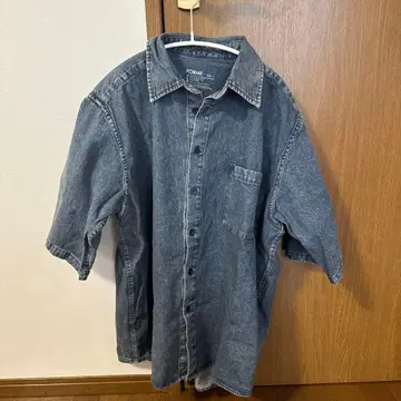 FORME 히가시하라 아키 데님 반팔 셔츠 L 사이즈
