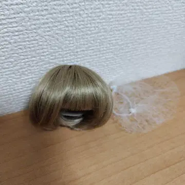 인형 가발 내추럴 블론드 5.5인치 내열 파라박스 밥