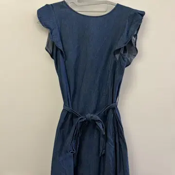 데님풍 원피스 유니버설 뮤즈 여성용 리본