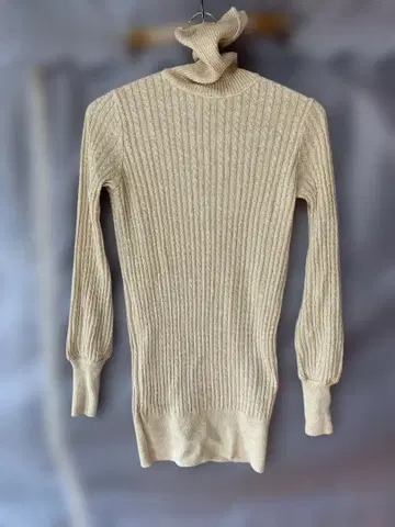 AULA 리브 긴팔 미니 원피스 사이즈 0