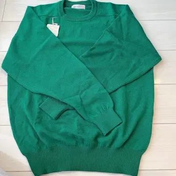 [레어] 던롭 캐시미어 100% 그린 니트 스웨터 골프