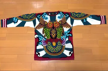 ficce 얇은 소재 스웨터 컬러풀 빈티지