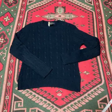 Brooks Brothers 네이비 코튼 스웨터