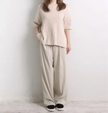 cocoon 레이온 혼방 스트레치 팬츠 WLL 사이즈