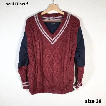 상태 좋음 neuf cent neuf 쿨 카레안 스웨터 니트 38
