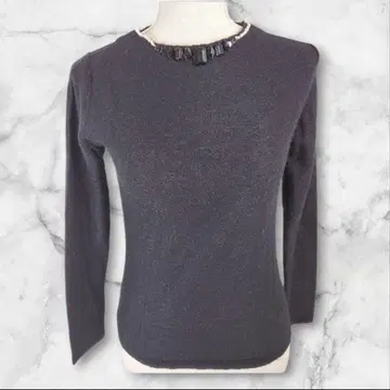 새상품급 zoe 비쥬 포함 모헤어 니트 스웨터 M 상당 블랙