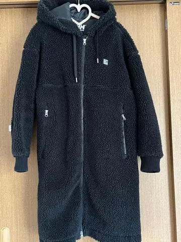 헬리한센 롱 보아 코트 플리스 자켓 M 블랙