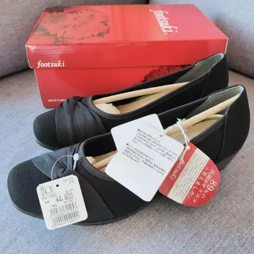 footsuki 블랙 펌프스 24.5cm 택 포함 미사용 새상품