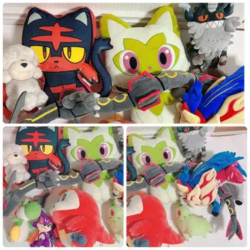 포켓몬 마젠타 봉제 인형 포켓몬 센터 레쿠자 냐오하 묶음 판매