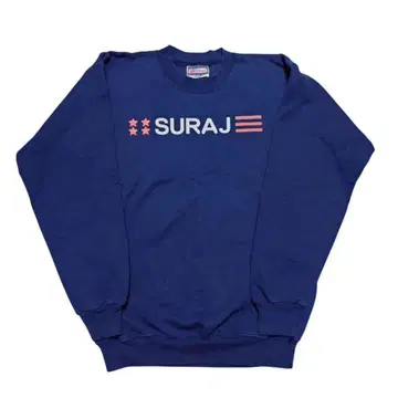 Hanes SURAJ 로고 네이비 트레이닝복