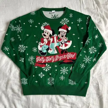 디즈니 미키 미니 긴팔 스웨터 크리스마스 2023