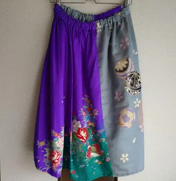 기모노 리메이크 스커트