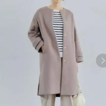 노카라 롱 코트 green label relaxing 새상품급