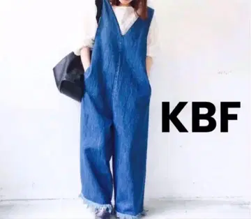 데님 V넥 살로펫 프린지 밑단