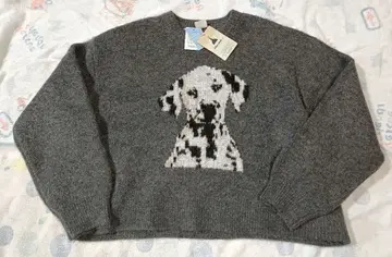 니코앤드 DOG 모듬 니트 풀오버 그레이 M