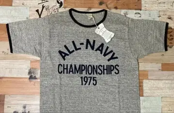 [ S ] 미사용품 웨어하우스 4059 ALL-NAVY 링거 tee