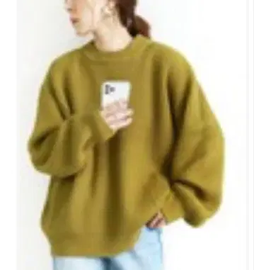 미사용 새상품 reca 오버 사이즈 리브 니트