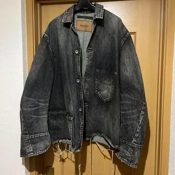 [doublet] Used finish denim jacket