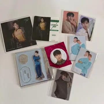 SEVENTEEN 민규 아크릴 스탠드 트레이딩 카드 캔뱃지 세트
