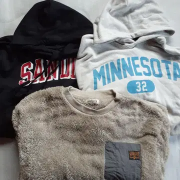 후드티 & 보아 트레이너 3점 묶음 판매