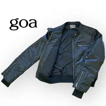 [ 새상품급 ] goa 블랙 싱글 라이더 블루종 나일론 프리