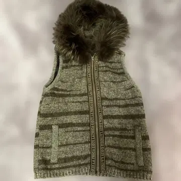 GK 후드 부착 니트 베스트 사이즈 9