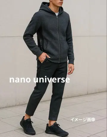 나노 유니버스 메쉬 절개 지퍼 후드티 S 다크 그레이 후드티