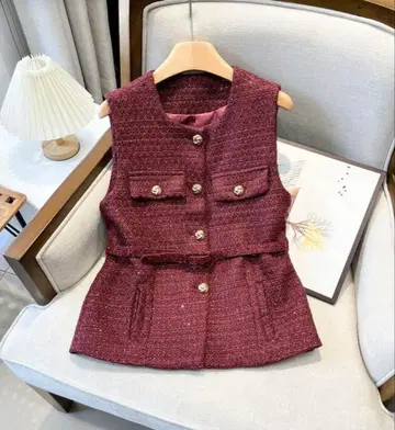 Instagram 인기 완판 트위드 베스트 M 사이즈