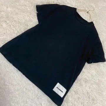 JILSANDER+ T셔츠 블랙 XS 캐주얼 원포인트 돌려입기