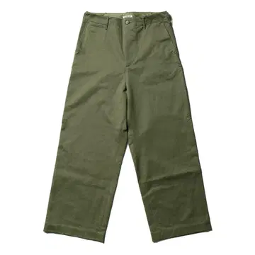 AURALEE WASHED FINX CHINO WIDE PANTS