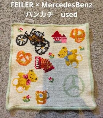 FEILER 벤츠 콜라보 손수건 used