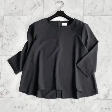 새상품급 어반 리서치 DOORS 블라우스 7부 소매 블랙 ONE