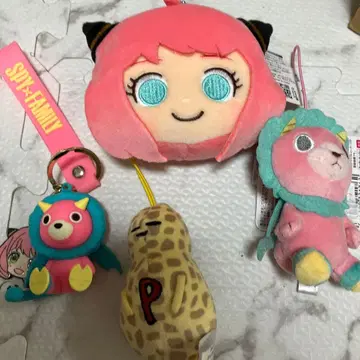 SPY x FAMILY 봉제 인형 키링 4체 세트