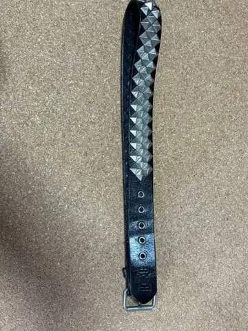 바운티 헌터 B H 스터드 가죽 벨트 블랙