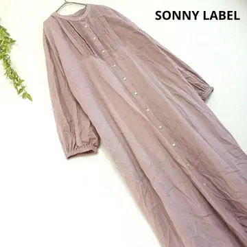 서니 라벨 플리츠 디자인 셔츠 원피스 루즈 프리 사이즈