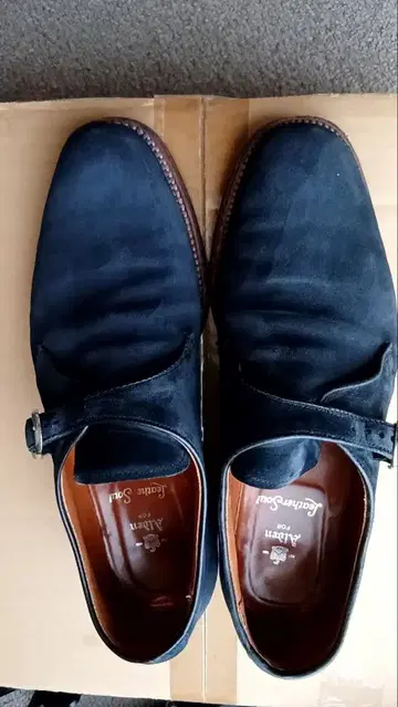 알든 몽크 스트랩 17031F 네이비 스웨이드 9D