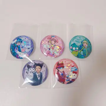 마계의 살인마 산리오 콜라보 캔뱃지 5개 세트